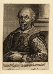 Retrato de Guido Reni, pintor italiano de la escuela boloñesa del período barroco