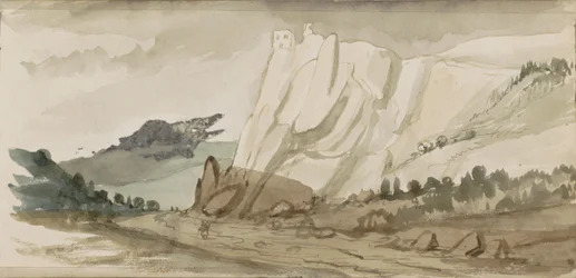 Paisaje de montaña con rocas
