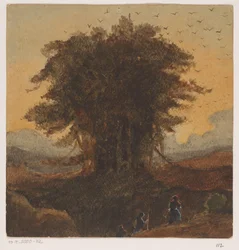 El árbol con muchos pájaros