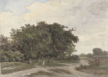 Paisaje con árboles