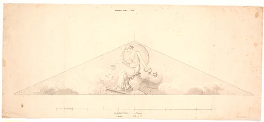 Aurora. Boceto para relieve frontal en el palacio de Harsdorff, Plaza del Rey