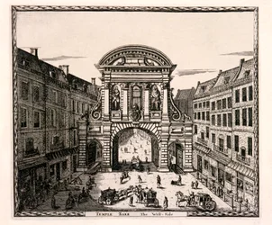 Temple Bar, Londres, c. 1700