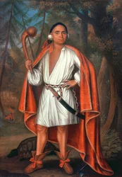 Etow Oh Koam, rey de las Naciones del Río, 1710