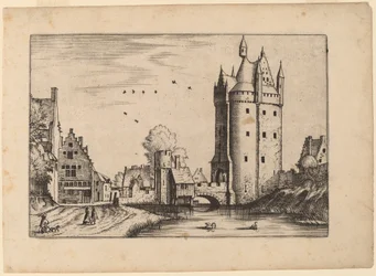 Puerta de la Ciudad con Casas de Campo