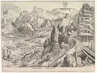 La Magdalena penitente Magdalena Poenitens de Los grandes paisajes, ca. 1555-56