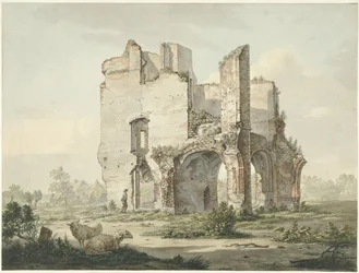 Las ruinas de la Abadía de Rijnsburg