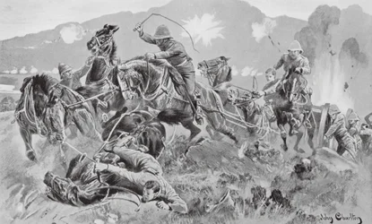 Salvar las armas en el Tugela (litografía)