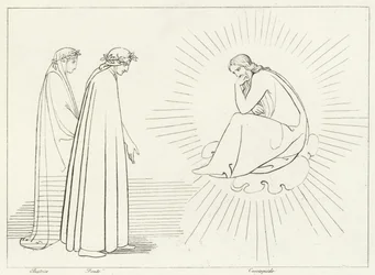 Dante hablando con Cacciaguida, Paraíso, Canto 17