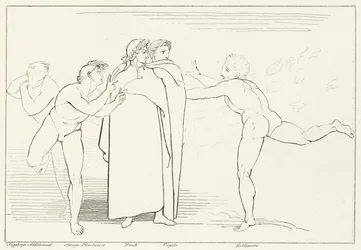 La Lluvia de Fuego, Infierno, Canto 16 (grabado)