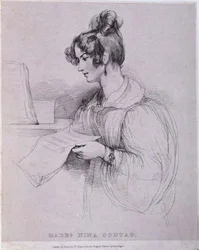 Mademoiselle Nina Sontag, grabado por William Sharp