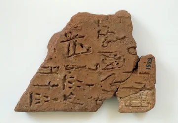 Cretulae con escritura lineal de Phaistos, Creta, Grecia, civilización minoica