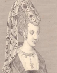 Retrato de Isabel o Isabeau de Baviera-Ingolstadt, Reina de Francia