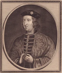 Retrato del Rey Eduardo IV de Inglaterra (1442-1483), grabado en cobre por John Goldar (1729-1795)