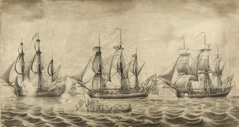 Tres barcos de la Hudson