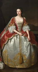 Retrato de Frances Thynne, esposa de Algernon, VII duque de Somerset (óleo sobre lienzo)