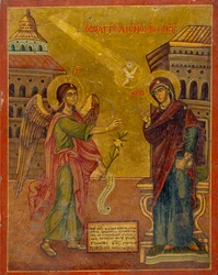 Icono de La Anunciación, siglos XVIII-XIX