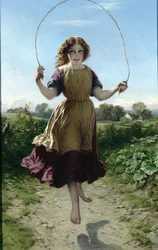 Niña saltando la cuerda, 1863