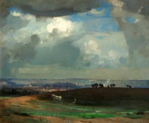 May Morning, Nottingham (óleo sobre lienzo)
