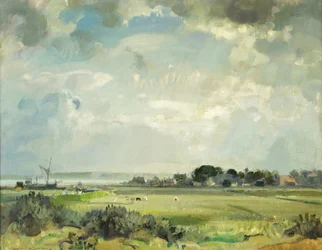 Río Suffolk (óleo sobre lienzo)