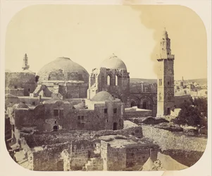 Cúpula del Santo Sepulcro, Jerusalén, 1860s