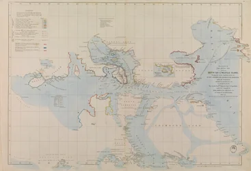 Plano ampliado de Erebus y Terror Bay - Los cuarteles de invierno de Sir John Franklin