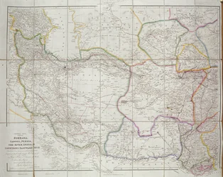 Mapa de Asia Central, 1834