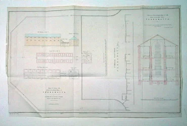Rango de Celdas Solitarias Erigidas en la Fábrica Femenina en Parramatta, Nueva Gales del Sur