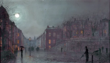 Una vista de Hampstead, Londres, 1882