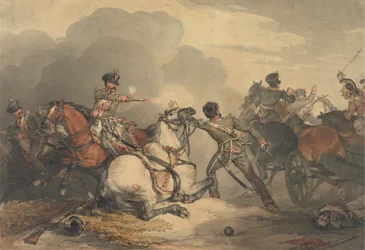 Una escena de batalla