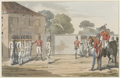 Soldados entrenando, 1807