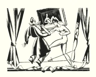 Ilustración para Don Juan de Lord Byron (litografía)