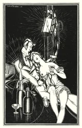 Ilustración para Don Juan de Lord Byron: Pero Juan era bastante "Un caldo de un niño" (litografía)