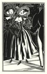 Ilustración para Don Juan de Lord Byron: Los papiantes pedestres, cómodos pero inmorales (litografía)
