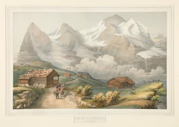 Vista de la Jungfrau desde el Wengernalp