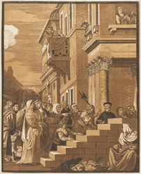 Presentación de la Virgen en el Templo (Panel Central)