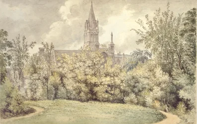Catedral de Christ Church desde el jardín del decano