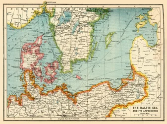 El Mar Báltico y sus accesos, Primera Guerra Mundial, c. 1915, c. 1920
