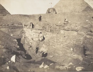 Excavaciones cerca de la Esfinge, 1853