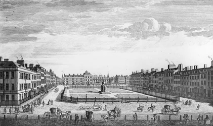 Vista de Leicester Square Londres, 1753
