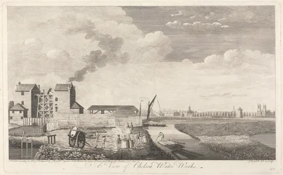 Vista de las obras hidráulicas de Chelsea