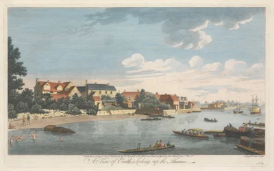 Una vista de Erith, mirando hacia el Támesis