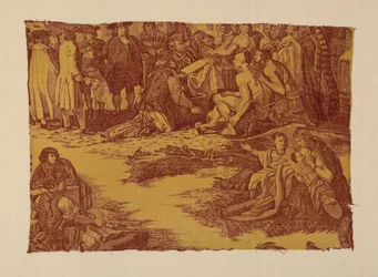 Fragmento titulado "Tratado de William Penn con los indios"