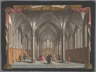 Vista del interior de la Iglesia del Temple, Londres