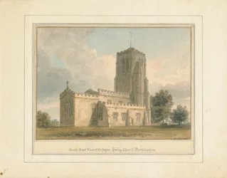 Bedfordshire - iglesia de Cockayne Hatley, 1817