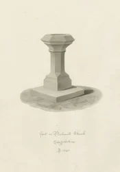 Pila bautismal en la Iglesia de Bucknall