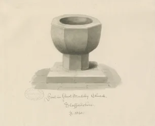 Pila Bautismal en la Iglesia de Madeley