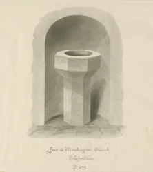 Pila Bautismal en la Iglesia de Marchington