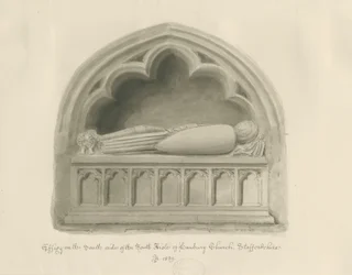 Iglesia de Hanbury - Efigie (detalle)