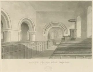 Interior de la Iglesia de Seighford