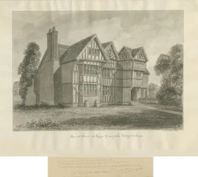 Kingswinford - Bradley Hall: dibujo en sepia